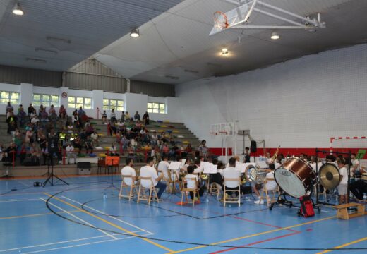 Un total de 30 rapaces e rapazas participaron na primeira edición do Campamento Musical organizado pola Banda de Música de Lousame